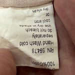 Elena Baldi Italy‎ 100% Silk Peasant Top Crochet Trim Bell Sleeve Blouse Size Lg Tan Photo 12