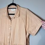 Pact Organic Cotton Chambray Collared Shirt Dress Daffodil XL Photo 3
