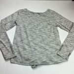 Zyia  Active Women Large Light Heather Grey Gray Split Back Long Sleeve Top Shirt Photo 0