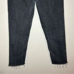 Urban Outfitters BDG black raw hem straight high rise girlfriend jeans size 26 Photo 9