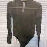 ZARA Women’s Long Sleeve Green Bodysuit  Photo 1