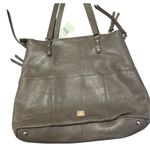 Kooba NWT large roomy lots of pockets expandable zip close satchel in taupe Photo 0