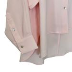 Aritzia ‎ Wilfred Free Boyfriend relaxed oversized Button Up Pink Shirt S Photo 6
