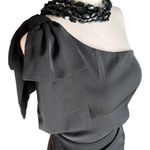 Altar'd State  Nicole Party Dress Black One Shoulder Minidress Photo 6