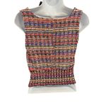 ZARA  Woman‎ Sleeveless Tweed Top Multicolor Square Neck Size S Photo 1