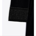 ZARA BLACK VELVET MINI DRESS Photo 4