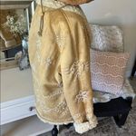 Driftwood NWT Driftwoold Tan faux suede Double Breasted Sherpa lined Jacket large Photo 7