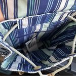 Vera Bradley NWT  Straw Mini Backpack in Adrift Coral Blue Photo 3