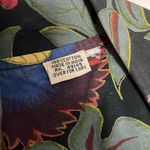 Vintage 90s Boho Hippie Colorful Floral Tropical Oversized Blazer Jacket Black Size L Photo 5