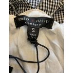 Romeo + Juliet Couture Gingham Ruffle Strap Dress Black White Sleeveless‎ Mini Summer Casual Photo 10