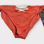 Chaser Swim Orange Strappy Bikini Bottom Women's Size Medium NWT Photo 0
