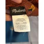 Madewell  Brown Animal Print Gauze Boho Bandana Scarf Raw Hem 42x42 Photo 6