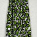 Joseph Ribkoff  Green & White Retro Print Sleeveless Blouse Womens 4 Halter Top Photo 0