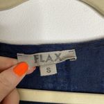 Flax  Button V‎ Neck Tunic Top Size Small Photo 1