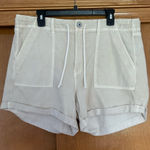 American Eagle  Tomgirl Stretch Denim Shorts Beige Size 16 Photo 0