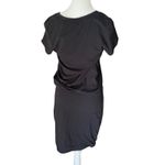 James Perse  Black Dress Standard V Neck‎ Short Sleeve Size 2 M Minimalist Photo 5