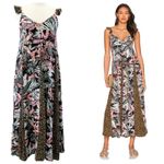 Maaji Hilary Maxi Dress Womens Medium Wonderwall Tropical Animal Print Jungle Photo 1