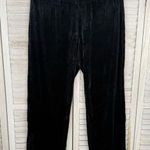 Tommy Hilfiger  Velour Pull On Track Pants w Zip Leg Black-2X Photo 0