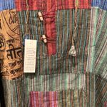 Kathmandu Imports Multicolor Striped Patchwork Hoodie by Kathmandu  Photo 4