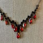 Avon Red /orange beaded Necklace Photo 1