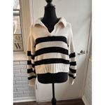 Quince 100% Organic Cotton Cropped Polo Sweater Small layered boho cabincore Photo 1