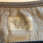 Athleta Shirt Womens Large Gray Breathe T Shirt Scoop Neck Camo Fast Track Gym Photo 7