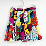 Head  Vinatge Skirt Mini Pleated Funky Colorful Abstract Y2K 90s Size 4 Photo 0