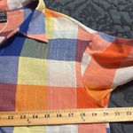 EMERY ROSE women’s size small button front multicolored Plaid Button Photo 4