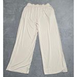 Aday Pants Large Cream Soft Drape Flowy Capsule Travel Comfy Casual Classic Photo 1