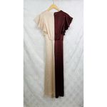 Kate Spade Kate‎ Spade Satin Colorblock Wrap Midi Flutter Sleeve Party Dress Size 2 Photo 7