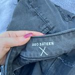 American Eagle Outfitters Black High Rise Shortie Cuffed Shorts Photo 5