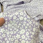 ALBION FIT Albion Tank Romper In lilac floral Print Size large Photo 3