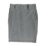 Maeve  Anthropologie Black White Gingham Plaid Pencil Skirt Size Large Photo 1