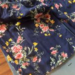 Old Navy  Navy Blue Floral Jumpsuit with Relaxed Silhouette | Size Medium Photo 5