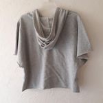 NWOT Colsie Cropped Short Sleeve Sweatshirt Photo 2
