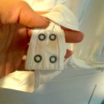 Abercrombie & Fitch NWT Women Ivory Satin Mesh Long Sleeve Bodysuit, Sma… Photo 3