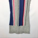 Guess Y2K Gray Colorful Stripe Short Sleeve Sweater Dress S Photo 3