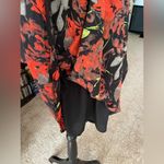 Mossimo Floral Print Long Sleeve Midi Dress Modest Victorian Style Elastic Cuff Photo 9