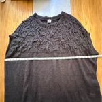 CAbi Cab Waverly Poncho Charcoal Dark Gray Lightweight Wool Blend Size Small Photo 5