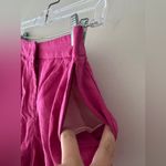 ZARA Pink Fuchsia Linen Blend Shorts Photo 3