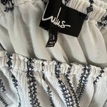 Lulus Lulu’s See Ya There White Print Off-the-Shoulder Romper Photo 5