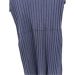 Free People Lottie short sleeve mock neck fit flare navy sweater dress L casual Photo 5