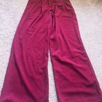 Red Dress Boutique NWT  Courderoy Pants High Waisted Wide Leg Maroon Size Medium Photo 3