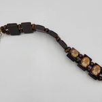 Vintage The Legend of the Dreamcatcher Wooden Native American Tile Bracelet 7" Brown Photo 9