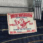 True Religion  Billy 27 Straight Dark Wash Row Seat Flap Pocket Designer Y2K Retr Photo 5