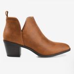 Journee Collection JOURNEE Women's Tan Ankle Boots Size 7 Photo 3