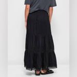 NWT MARIA CHER Coral Maxi Skirt BLACK Size Medium Photo 10