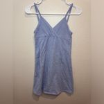 Brandy Melville Light Blue & White Summer Floral Amara Mini Dress Size XS/S Photo 1