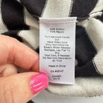 Talbots Womens Button Cardigan Sweater Beaded Black White Stripe Size Medium Photo 5