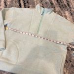 Vineyard Vines  Light Blue Quarter Zip Pull Over Fleece Sweater Size Medium Teal Photo 4